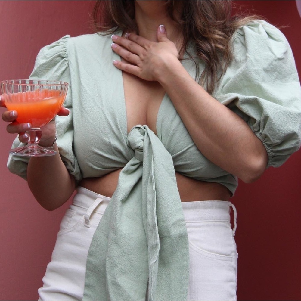 Nasty Gal Tie Top